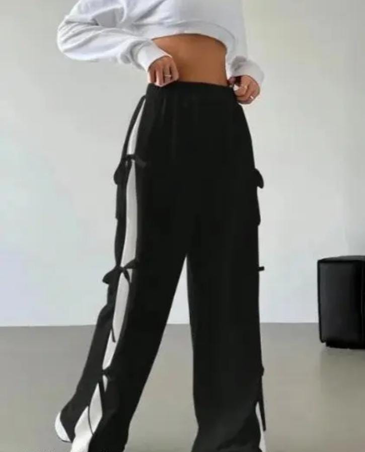 High Waist Slim Casual Straight Leg Trouser Pant WHITE
