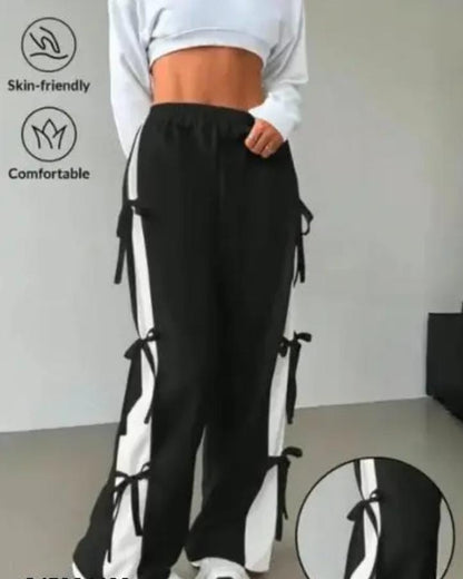High Waist Slim Casual Straight Leg Trouser Pant WHITE