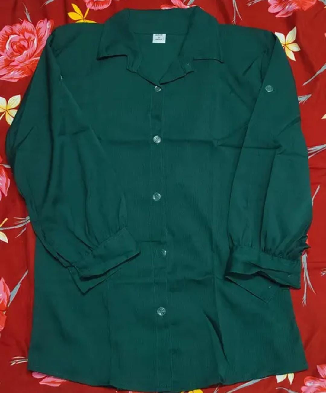 Green shirt pattern coordset